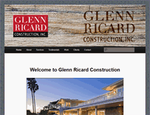 Tablet Screenshot of glennricard.com